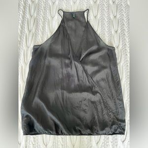 United Colors of Benetton Charcoal Silk Camisole Size S